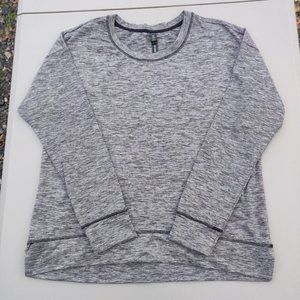 (Sale) 90 Degree by Reflex gray long sleeve activewear top sz L